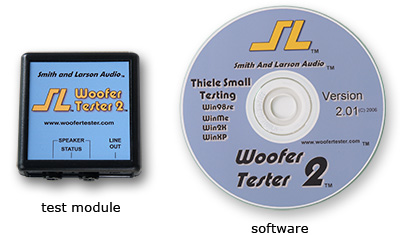 Woofer Tester 2 test module and software